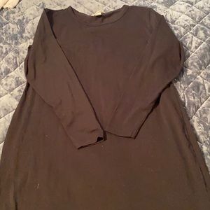 Black fitted tshirt dress